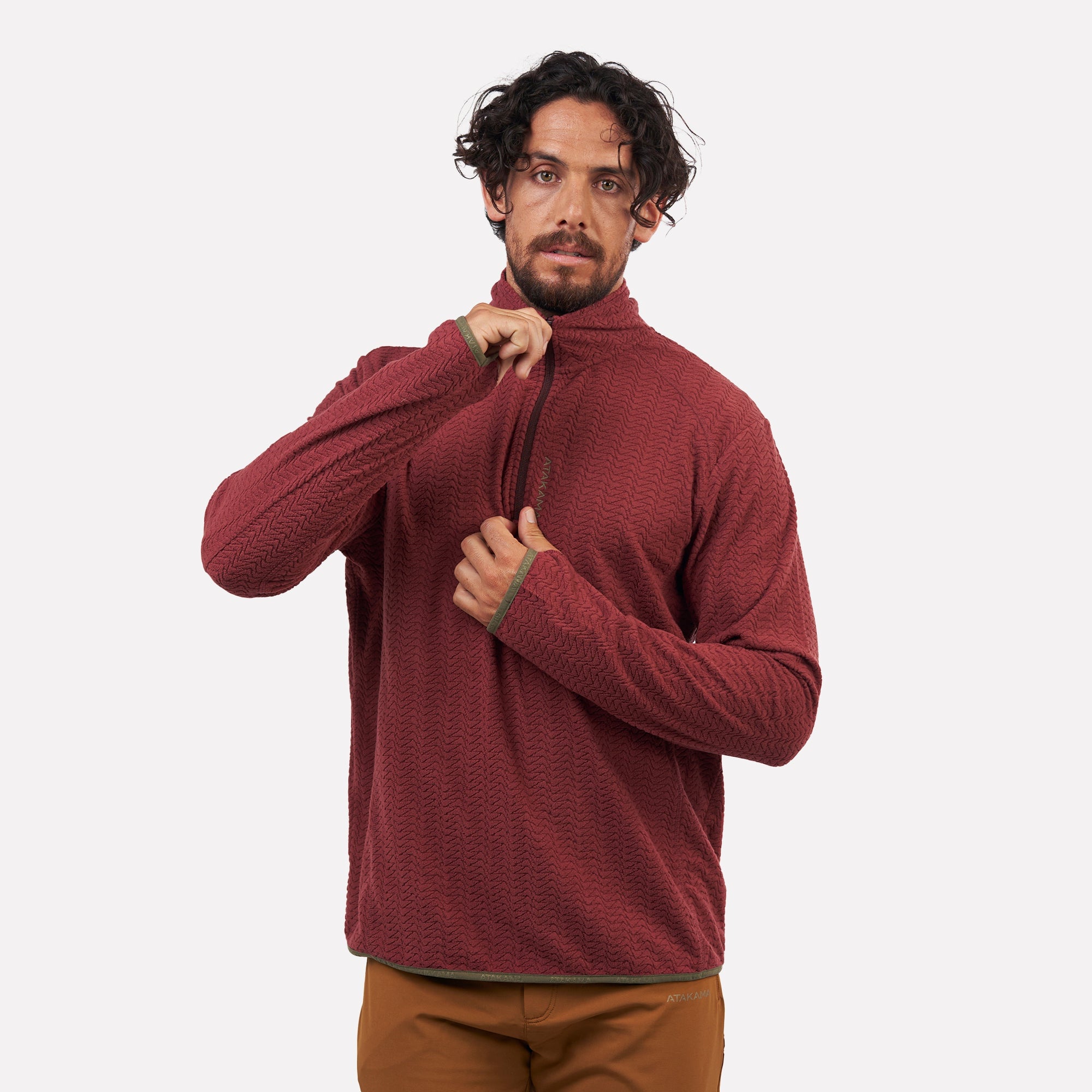 POLAR FLEECE ULTRALIGERO HOMBRE 1/4-ZIP VOLCA BURDEO - 3
