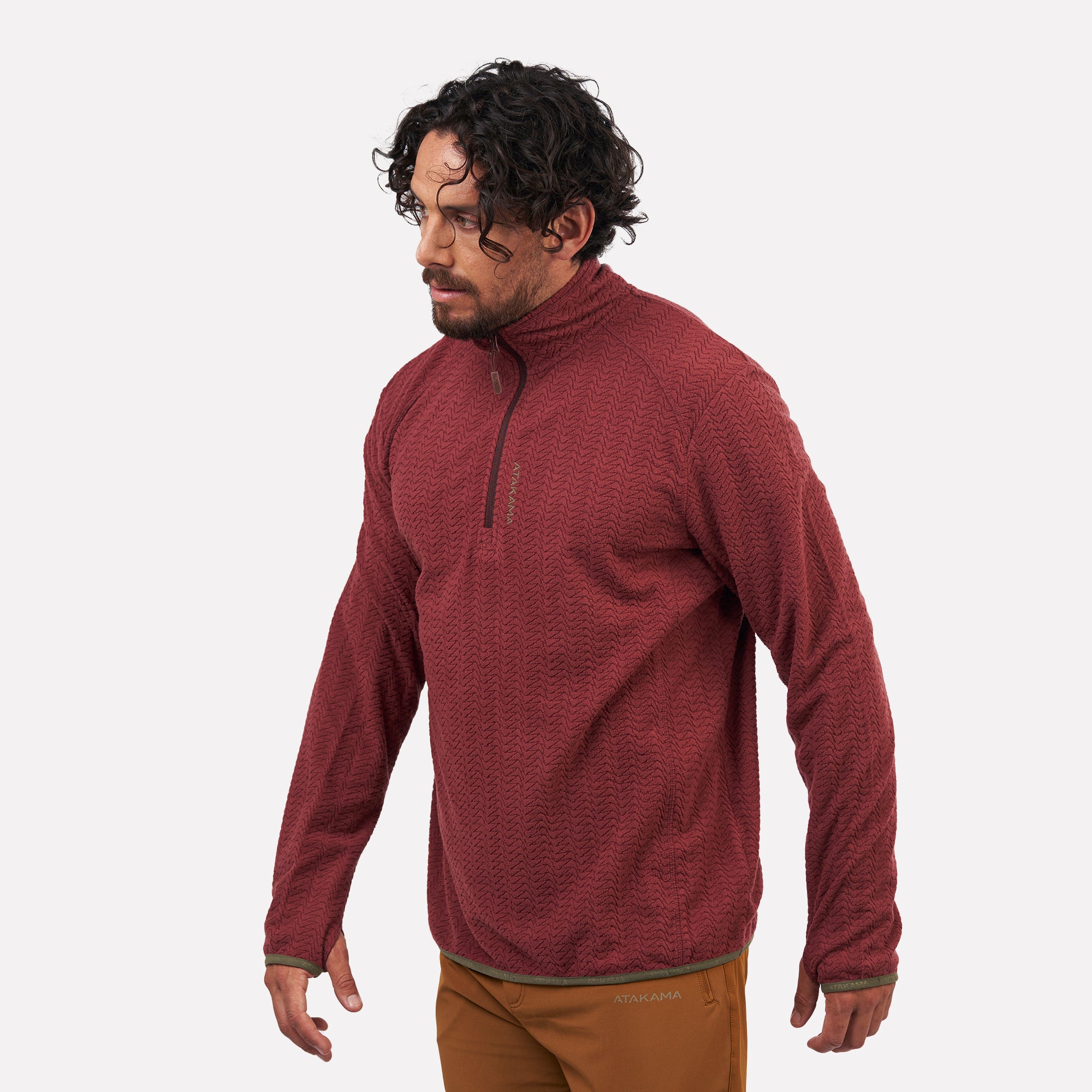 POLAR FLEECE ULTRALIGERO HOMBRE 1/4-ZIP VOLCA BURDEO - 4