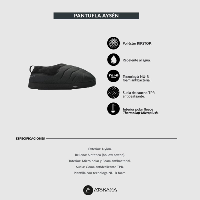 PANTUFLA TE RMICA ADULTO PREMIUM AYSE N VERDE ATAKAMA OUTDOOR - 6