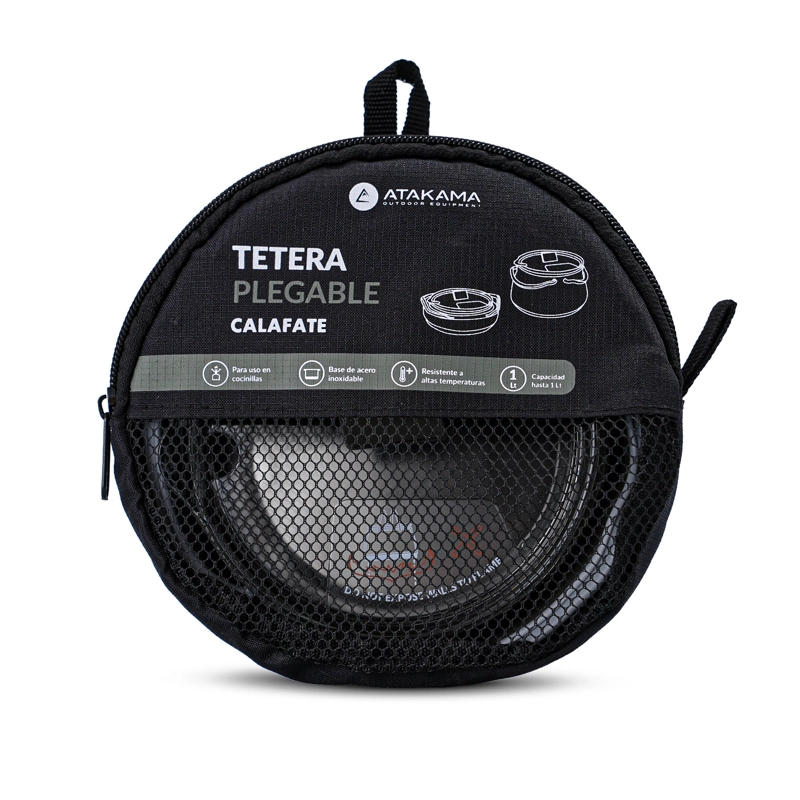 TETERA PLEGABLE  CALAFATE VERDE 1 LT ATAKAMA OUTDOOR - 4