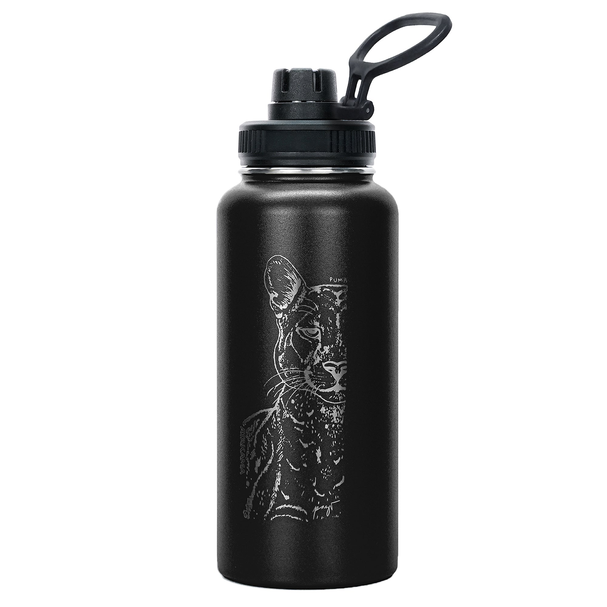 BOTELLA TERMICA  960 ML NEGRA PUMA ATAKAMA OUTDOOR - 1
