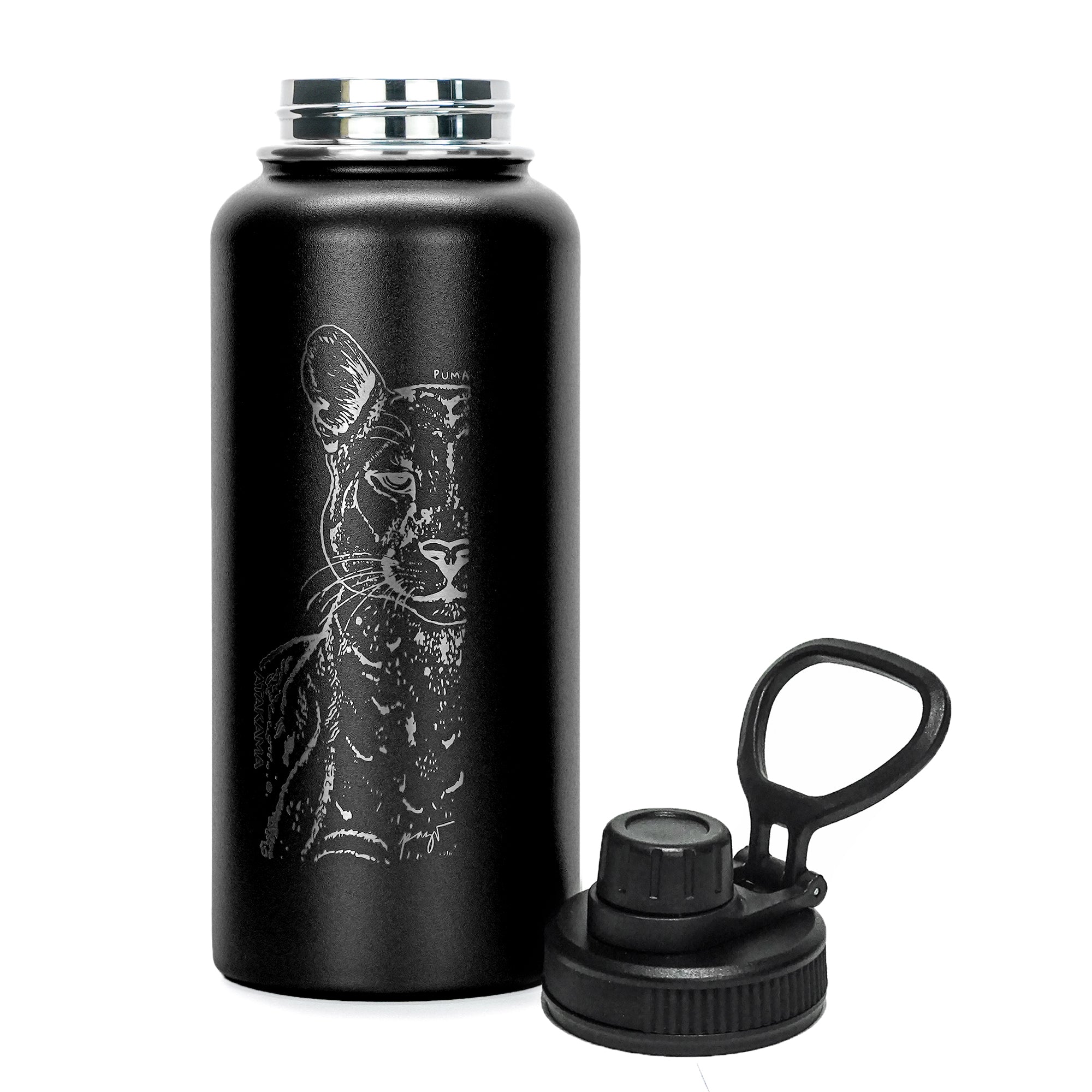 BOTELLA TERMICA  960 ML NEGRA PUMA ATAKAMA OUTDOOR - 2
