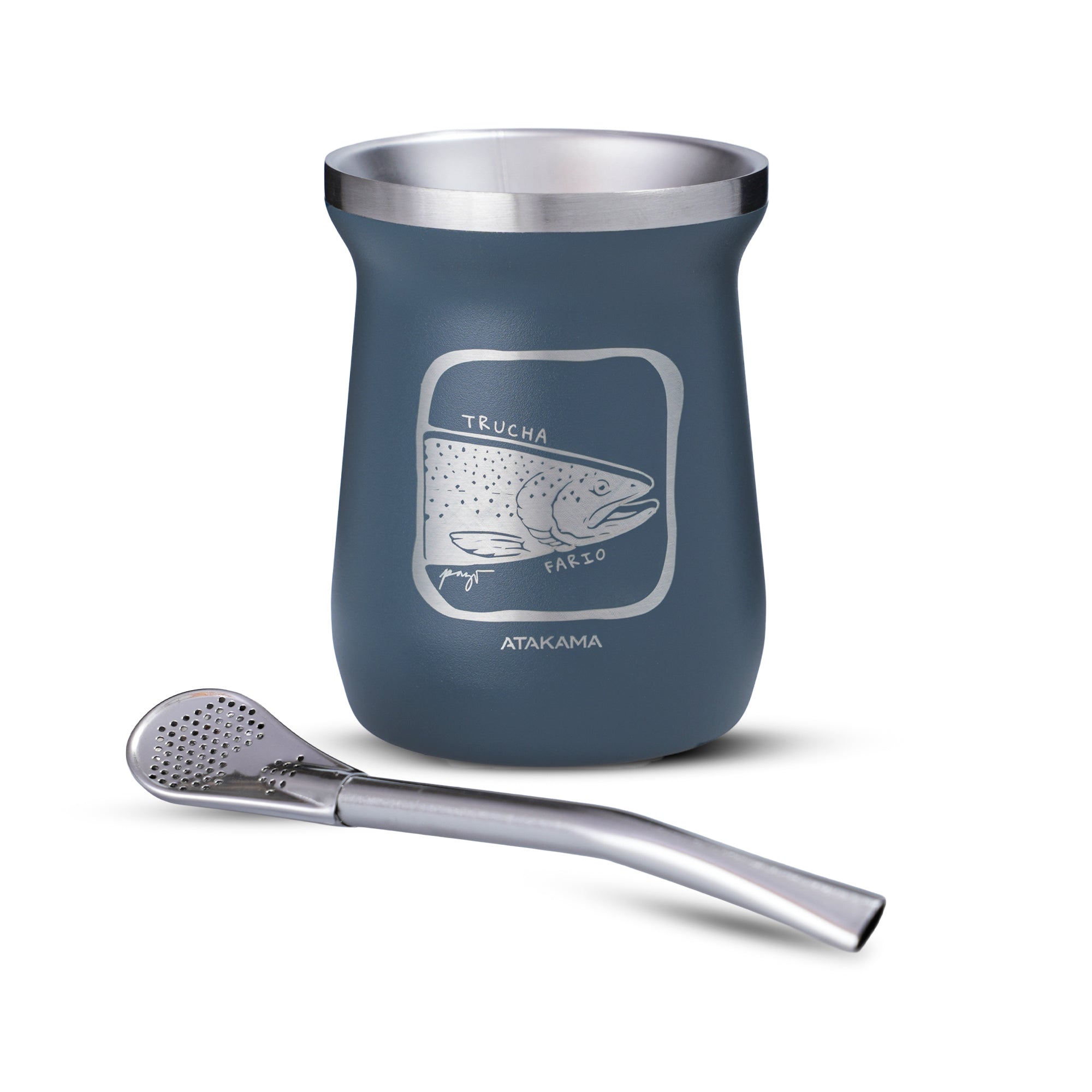 MATERA TE RMICA  160 ML AZUL TRUCHA FARIO ATAKAMA OUTDOOR - 3