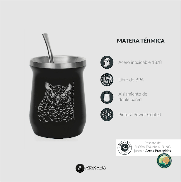 MATERA TE RMICA  160 ML AZUL TRUCHA FARIO ATAKAMA OUTDOOR - 6