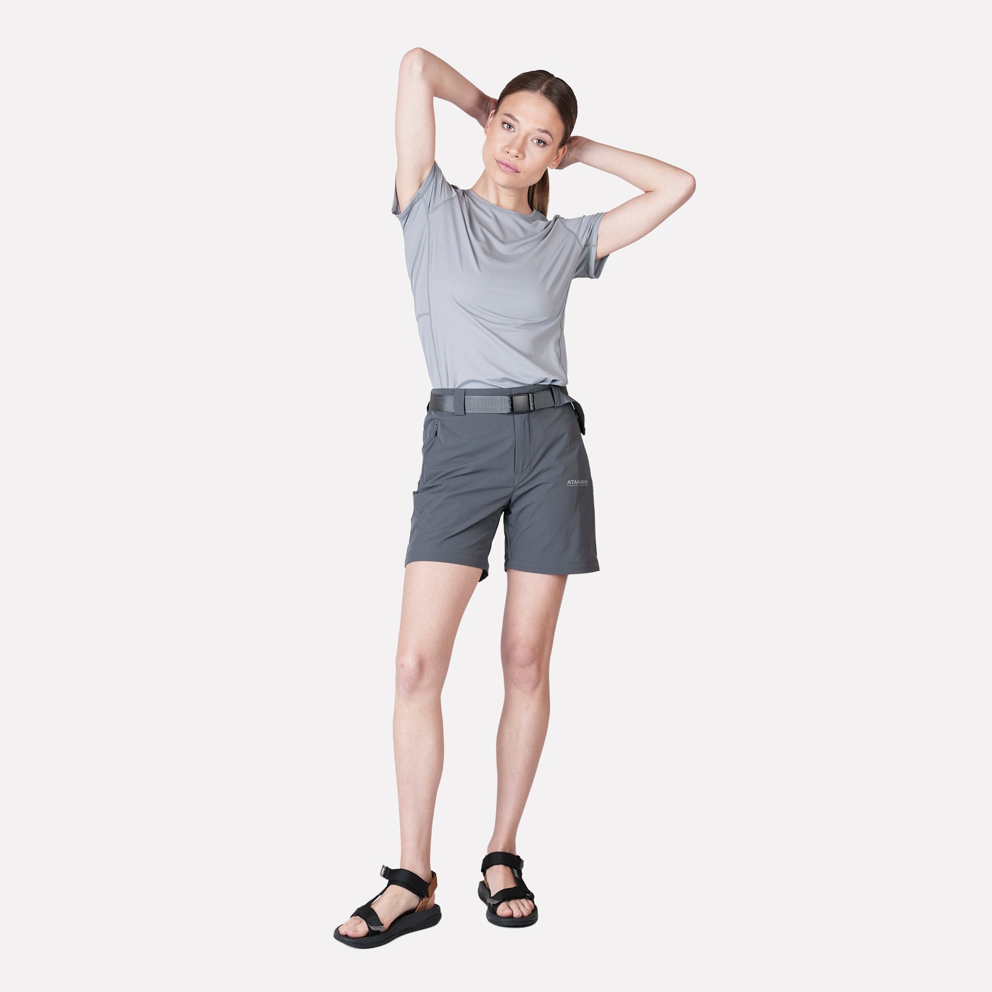 PANTALON DESMONTABLE MUJER TRAVESIA GRIS ATAKAMA OUTDOOR - 5