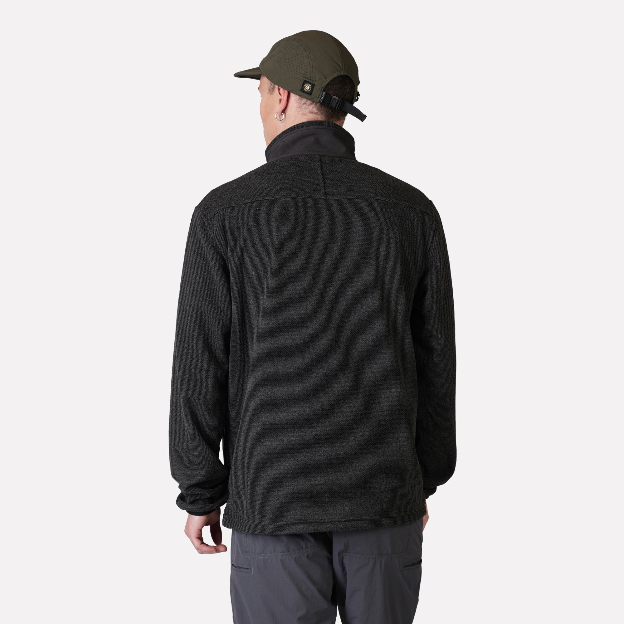 POLAR TEXTURADO FULL ZIP HOMBRE VENTISQUERO GRIS ATAKAMA OUTDOOR - 3