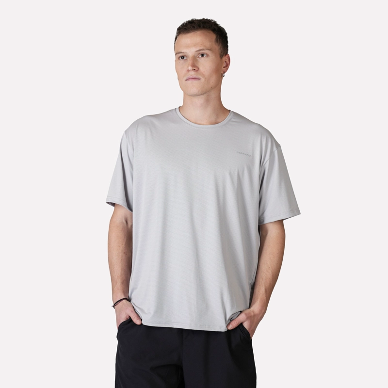 ATAKAMA OUTDOOR POLERA DEPORTIVA DRY CORE HOMBRE DINAMICA GRIS CLARO ATAKAMA OUTDOOR
