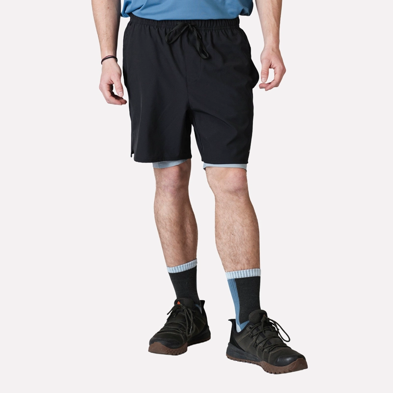 SHORT DEPORTIVO HOMBRE TRAILFIT NEGRO ATAKAMA OUTDOOR - 1