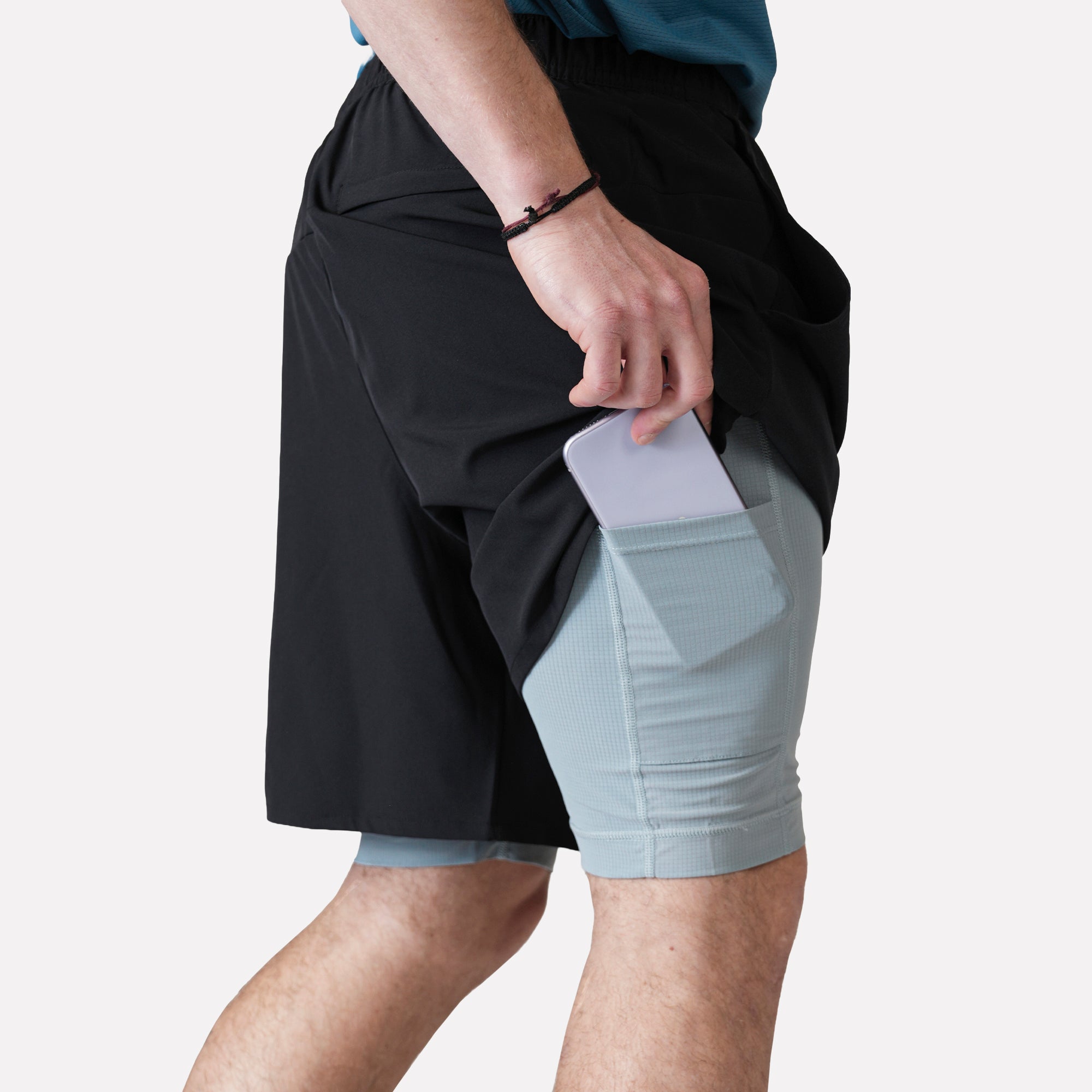 SHORT DEPORTIVO HOMBRE TRAILFIT NEGRO ATAKAMA OUTDOOR - 3