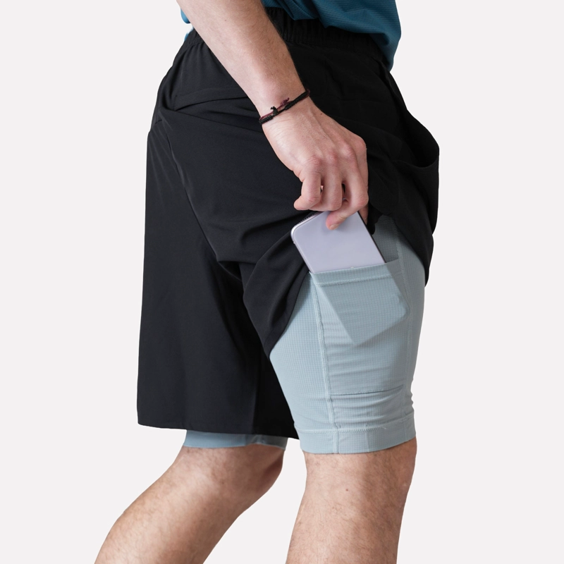 SHORT DEPORTIVO HOMBRE TRAILFIT NEGRO ATAKAMA OUTDOOR - 3