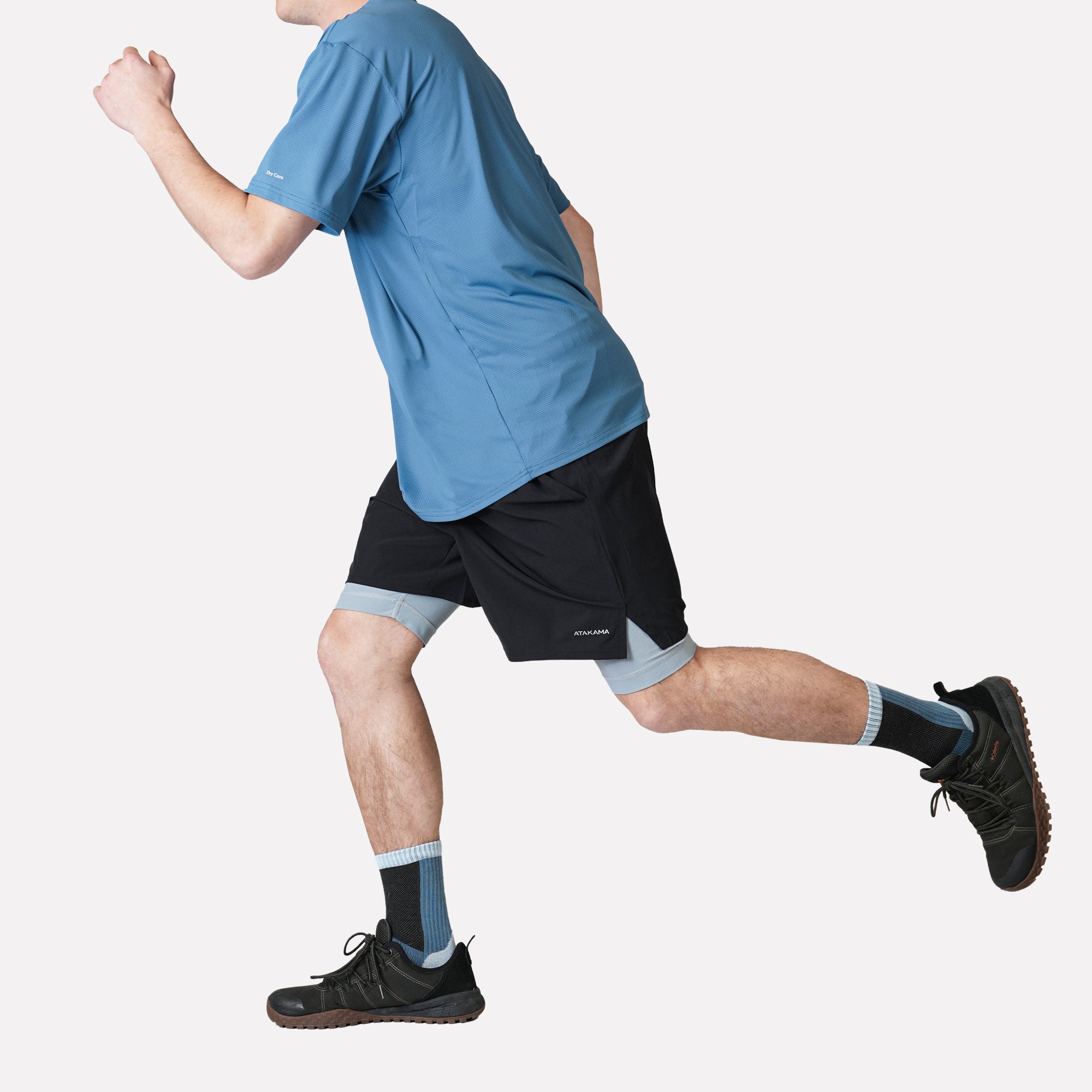 SHORT DEPORTIVO HOMBRE TRAILFIT NEGRO ATAKAMA OUTDOOR - 4