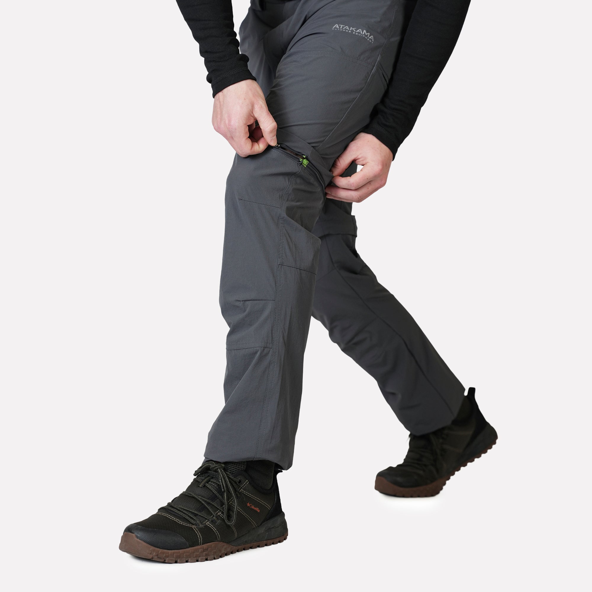 PANTALON DESMONTABLE HOMBRE TRAVESIA GRIS ATAKAMA OUTDOOR - 2