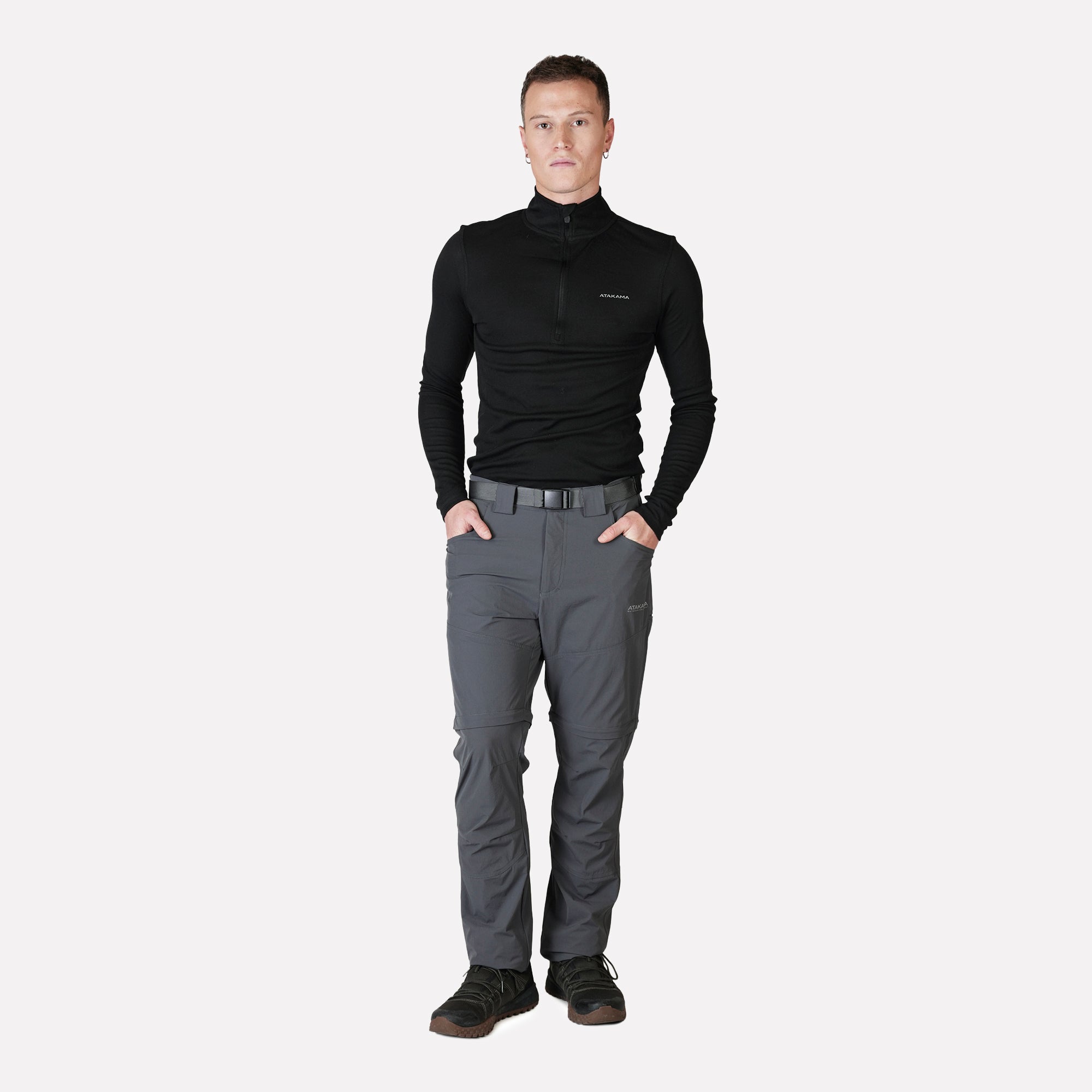 PANTALON DESMONTABLE HOMBRE TRAVESIA GRIS ATAKAMA OUTDOOR - 3