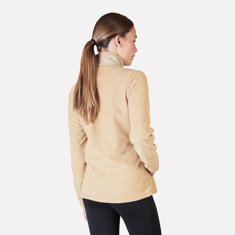 POLAR TEXTURADO FULL ZIP MUJER VENTISQUERO BEIGE ATAKAMA OUTDOOR - 5