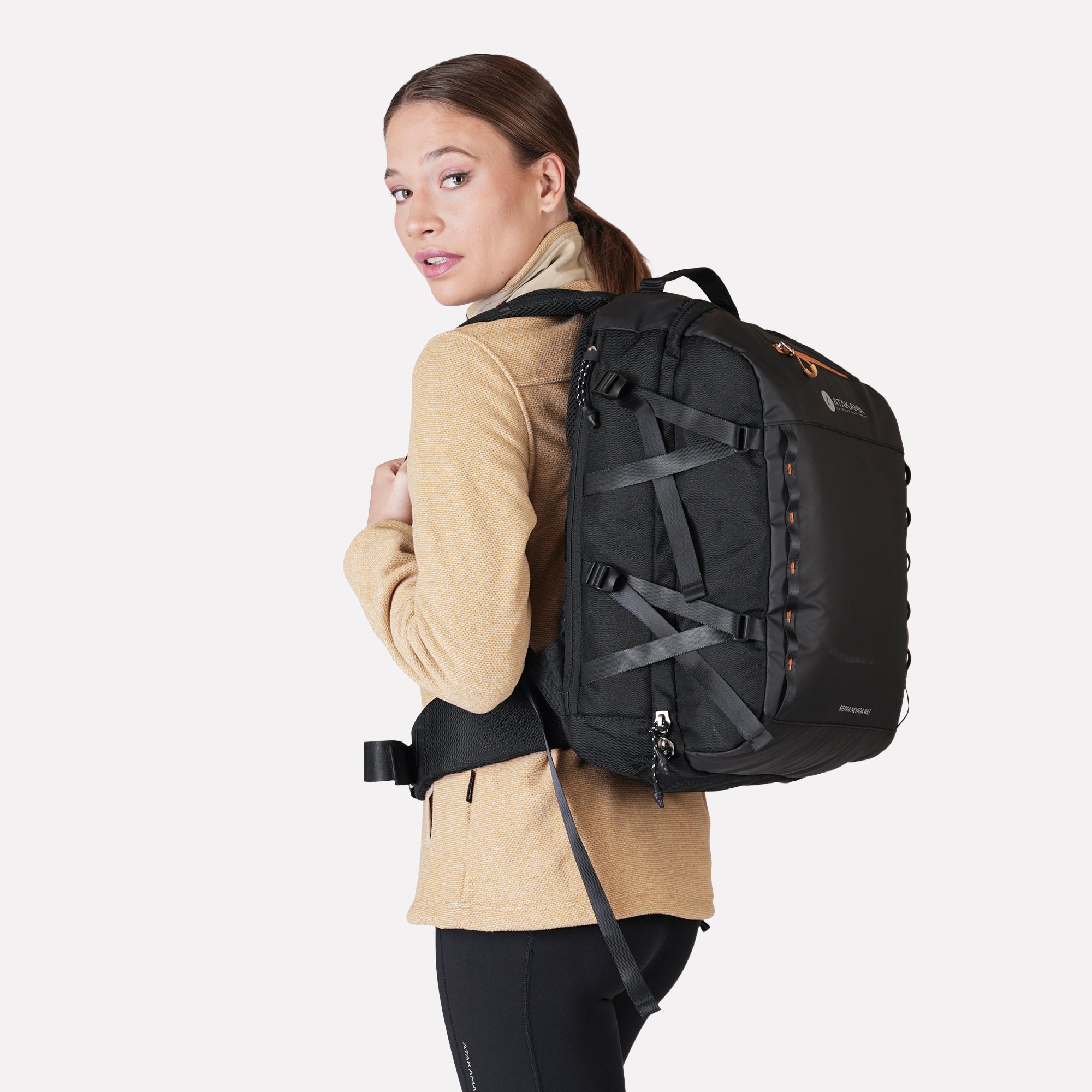 POLAR TEXTURADO FULL ZIP MUJER VENTISQUERO BEIGE ATAKAMA OUTDOOR - 8
