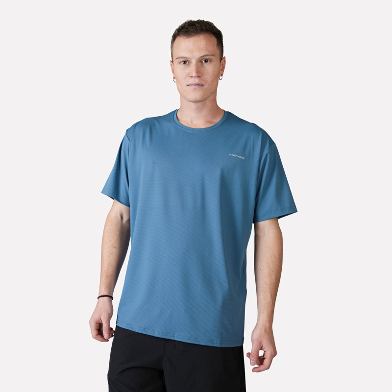 ATAKAMA OUTDOOR POLERA DEPORTIVA DRY CORE HOMBRE DINAMICA AZUL ATAKAMA OUTDOOR