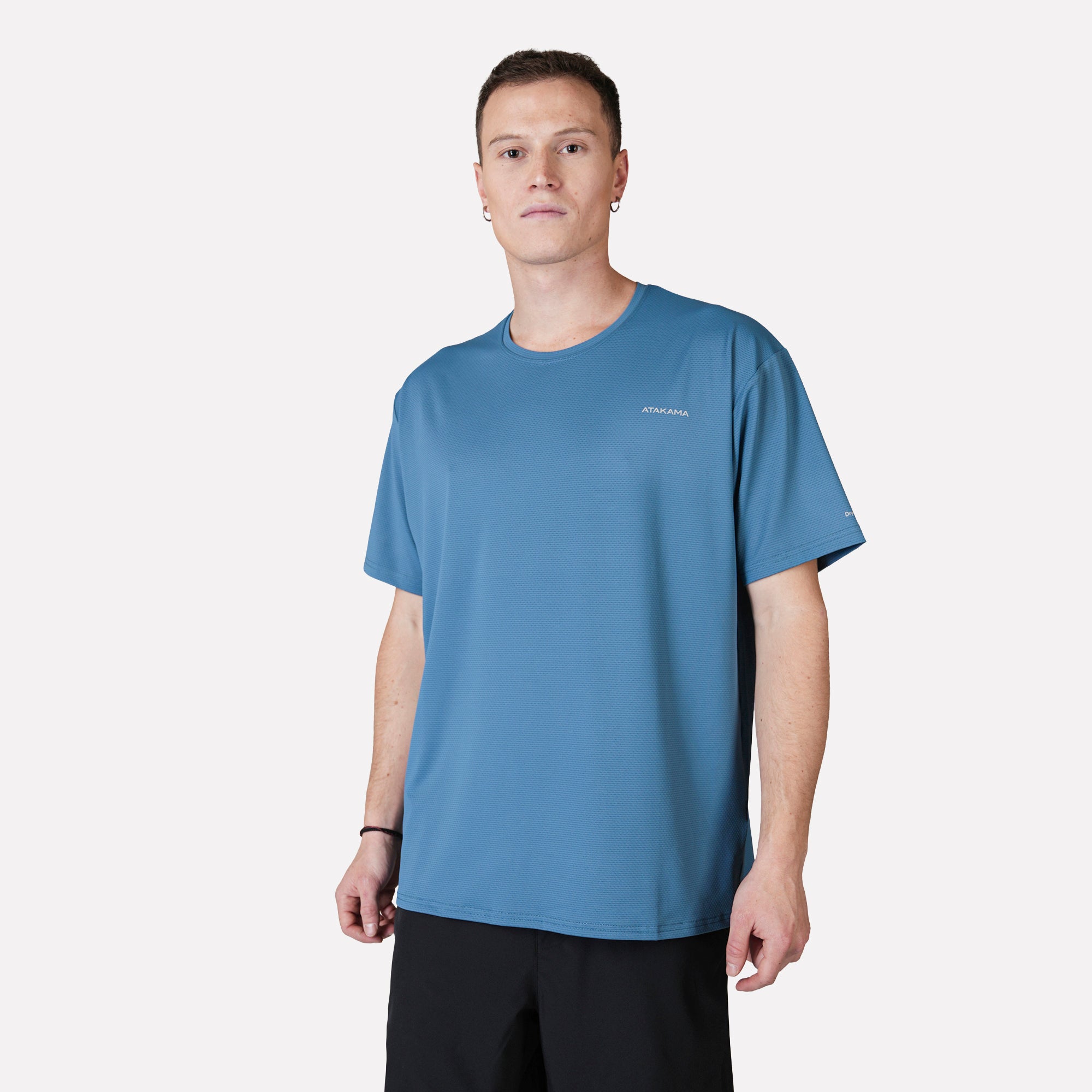 POLERA DEPORTIVA DRY CORE HOMBRE DINAMICA AZUL ATAKAMA OUTDOOR - 2