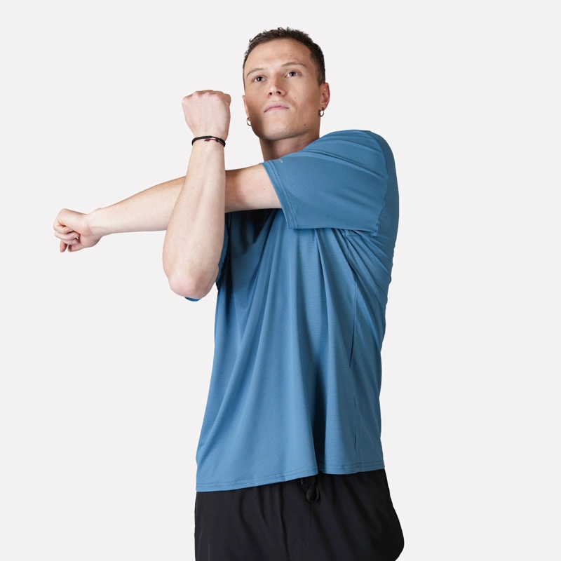 POLERA DEPORTIVA DRY CORE HOMBRE DINAMICA AZUL ATAKAMA OUTDOOR - 3
