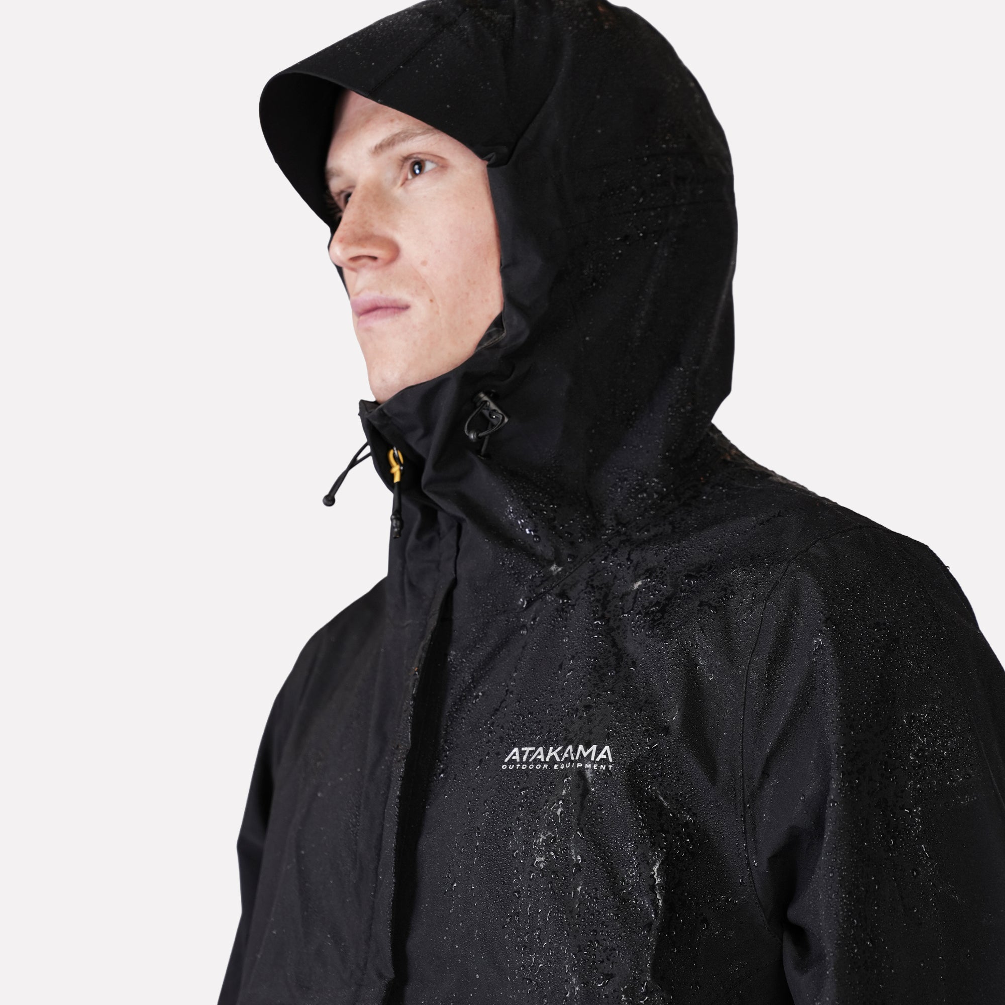 IMPERMEABLE 10K-10K HOMBRE FRONTERA THINLINE NEGRO ATAKAMA OUTDOOR - 5