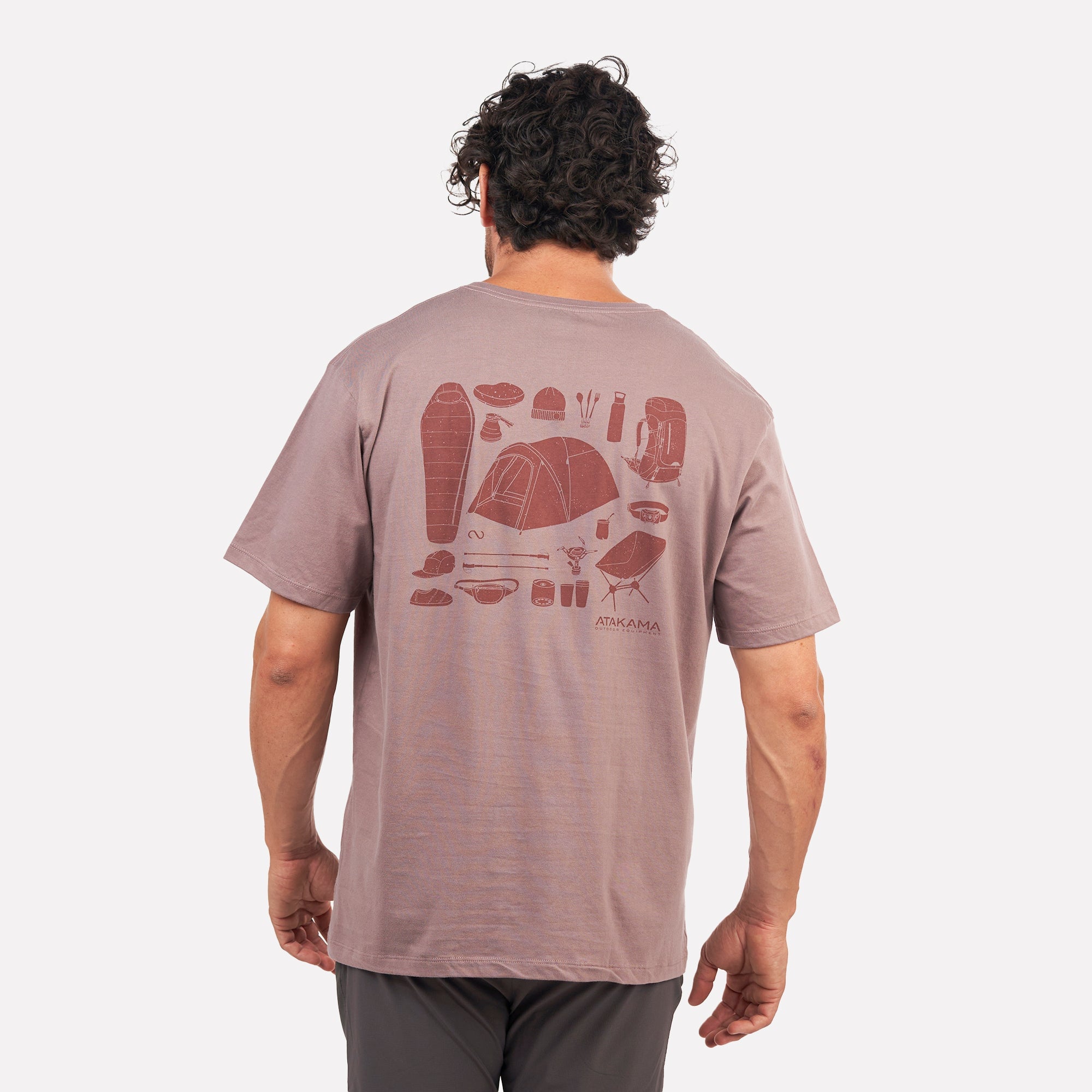 POLERA MANGA CORTA HOMBRE EQUIPAMIENTO BURDEO ATAKAMA OUTDOOR - 1