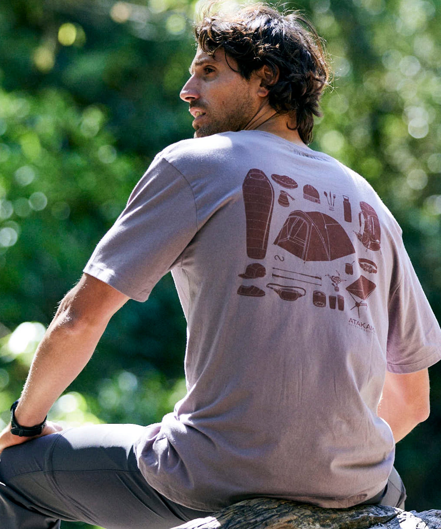 POLERA MANGA CORTA HOMBRE EQUIPAMIENTO BURDEO ATAKAMA OUTDOOR - 4