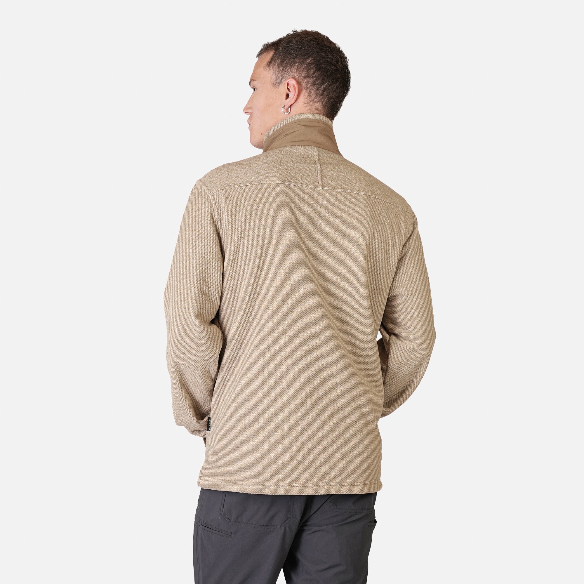 POLAR TEXTURADO FULL ZIP HOMBRE VENTISQUERO CAFE  ATAKAMA OUTDOOR - 4