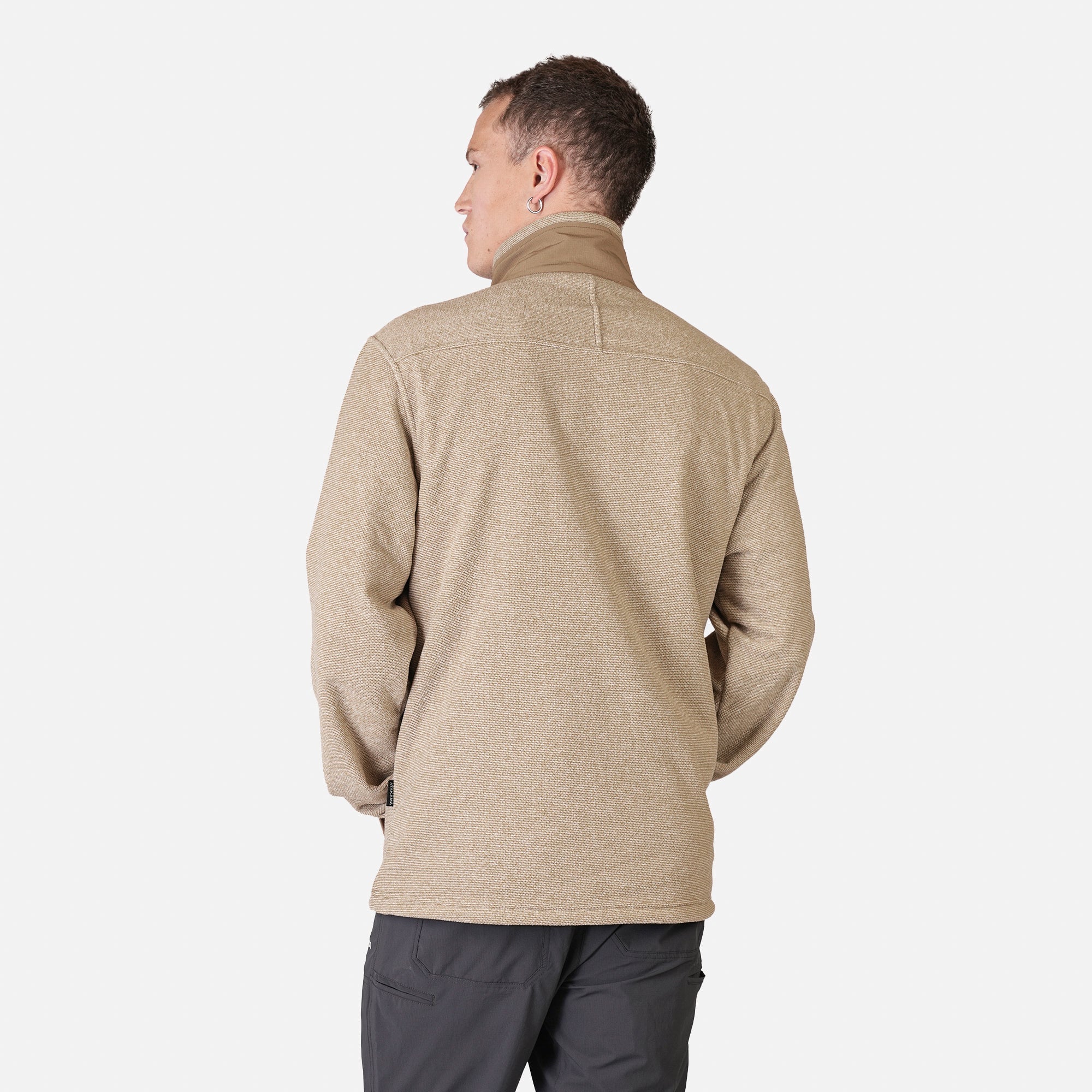 POLAR TEXTURADO FULL ZIP HOMBRE VENTISQUERO CAFE  ATAKAMA OUTDOOR - 4