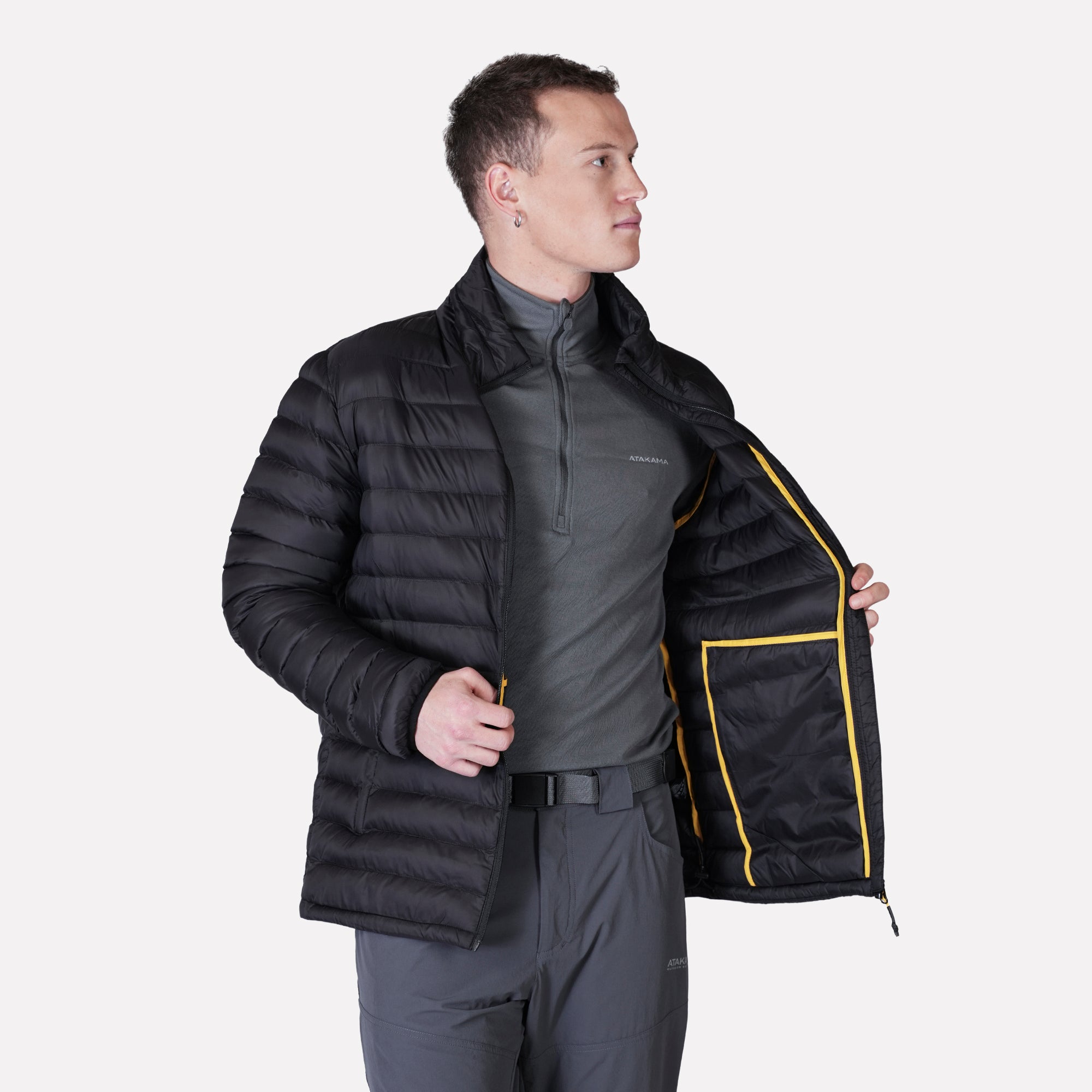 PARKA TERMICA  HOMBRE NOMADA NEGRA ATAKAMA OUTDOOR - 2
