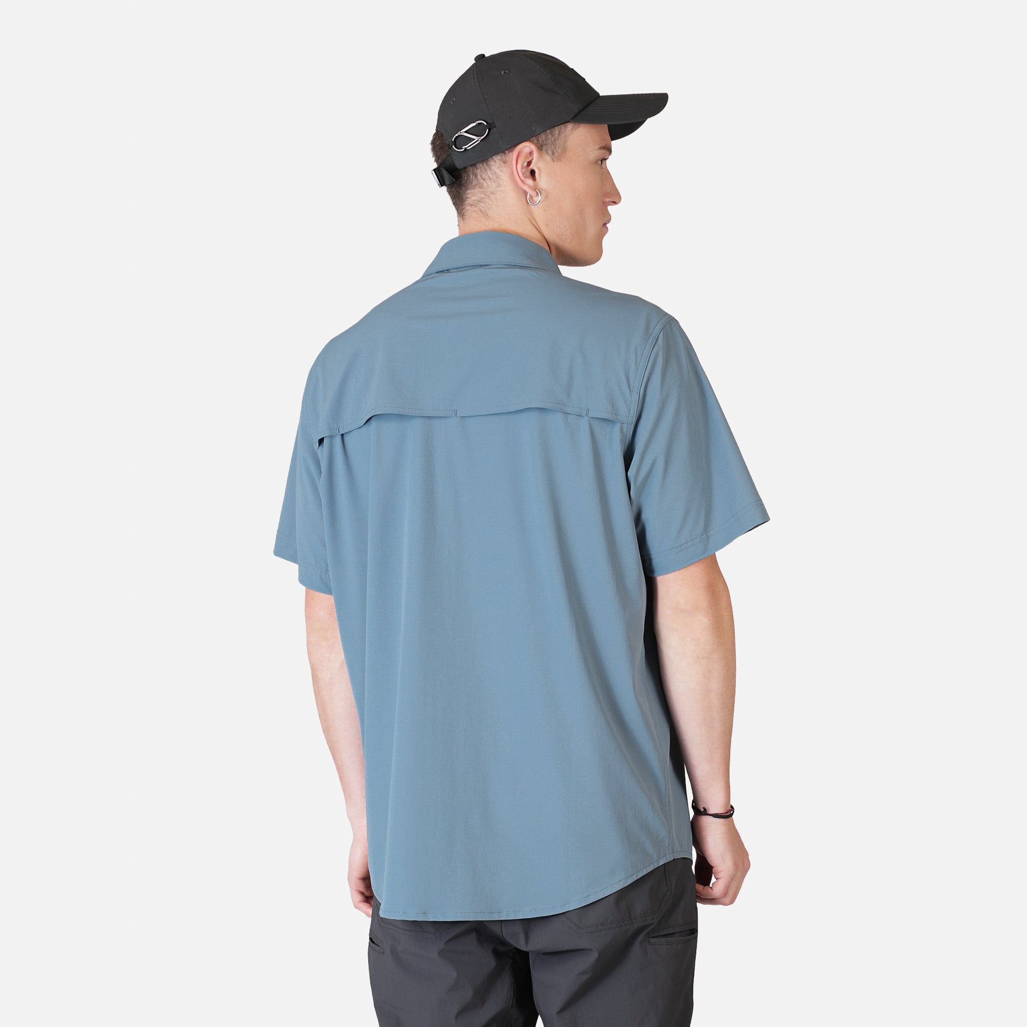 CAMISA MANGA CORTA HOMBRE HORIZONTE AZUL ATAKAMA OUTDOOR - 3