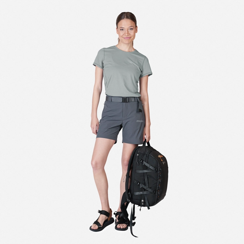 POLERA DEPORTIVA DRY CORE MUJER DINAMICA GRIS ATAKAMA OUTDOOR - 7