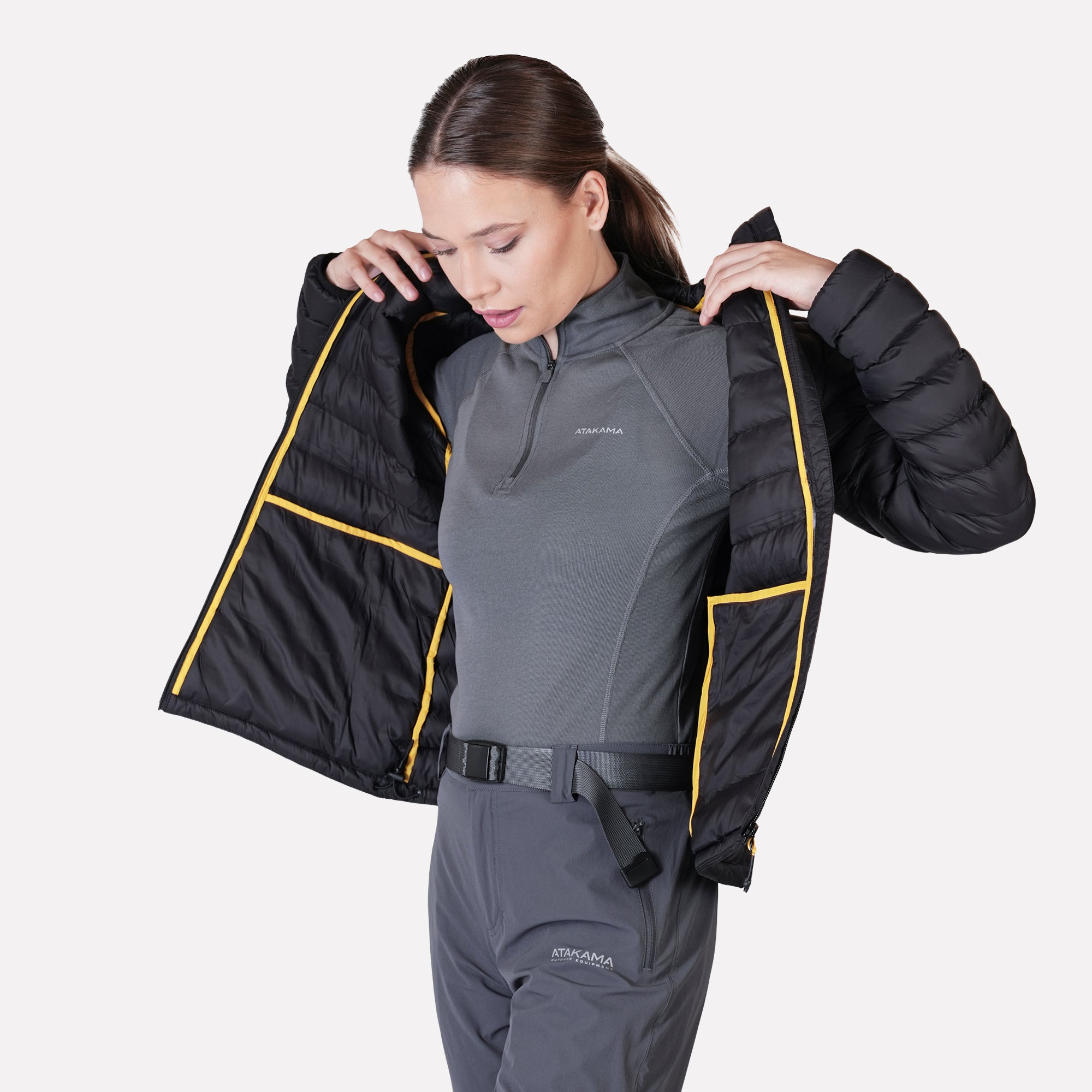 PARKA TERMICA  MUJER NOMADA NEGRA ATAKAMA OUTDOOR - 6