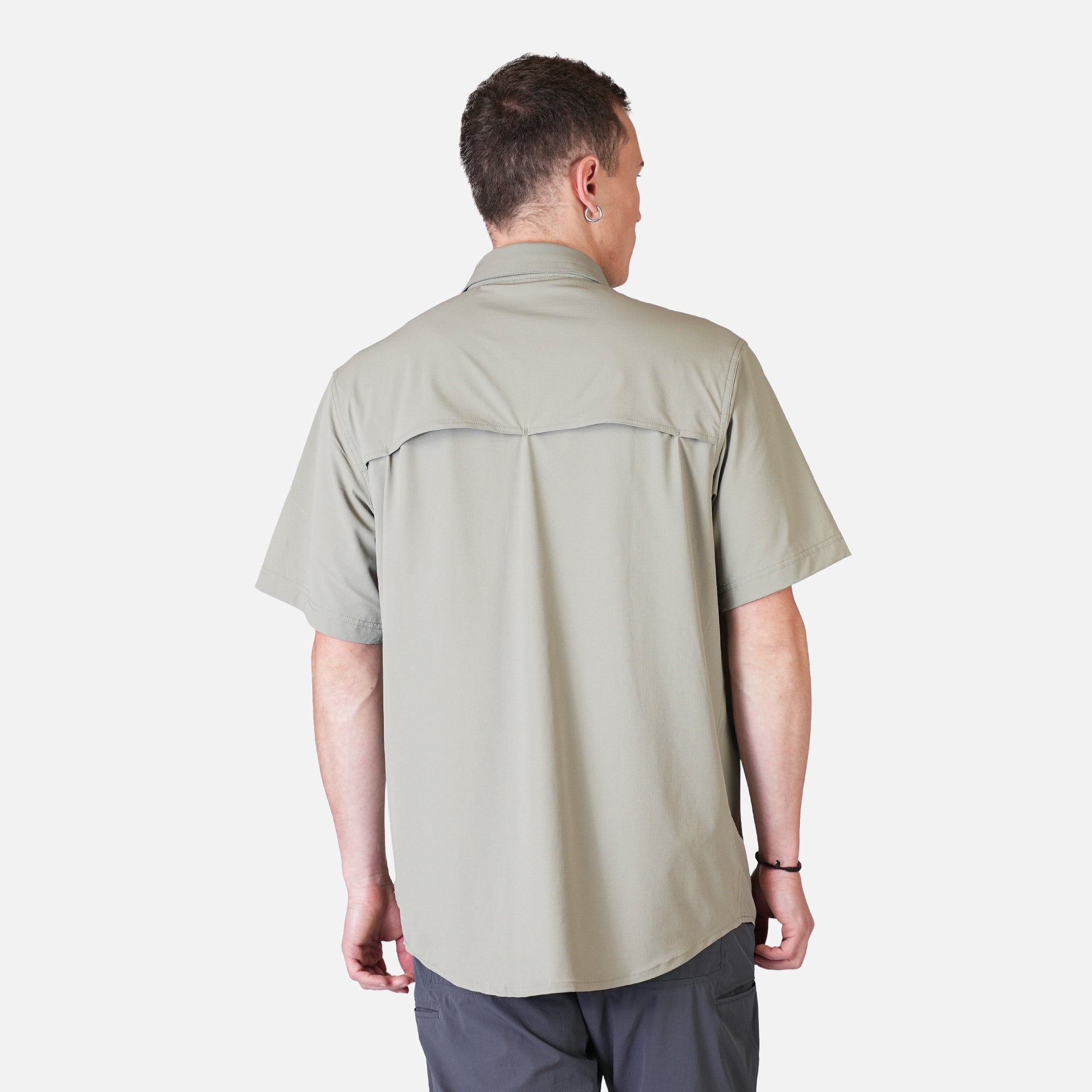 CAMISA MANGA CORTA HOMBRE HORIZONTE VERDE ATAKAMA OUTDOOR - 4