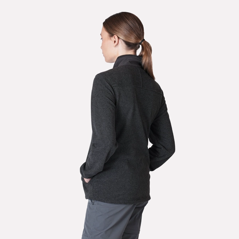 POLAR TEXTURADO FULL ZIP MUJER VENTISQUERO GRIS ATAKAMA OUTDOOR - 3