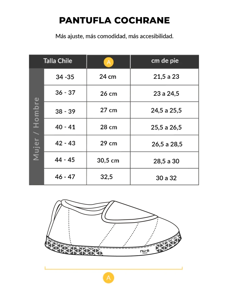 PANTUFLA TE RMICA COCHRANE FLEX / NU-B FOAM NEGRA ATAKAMA OUTDOOR - 8