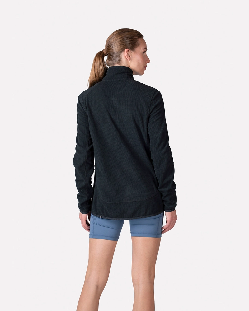 POLAR FLEECE DEPORTIVO MUJER TERRA FULL ZIP NEGRO ATAKAMA OUTDOOR - 2