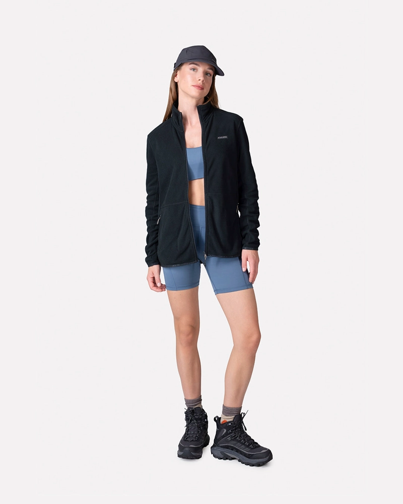 POLAR FLEECE DEPORTIVO MUJER TERRA FULL ZIP NEGRO ATAKAMA OUTDOOR - 6