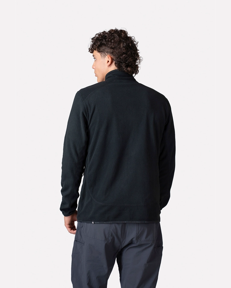POLAR FLEECE DEPORTIVO HOMBRE TERRA FULL ZIP NEGRO ATAKAMA OUTDOOR - 2