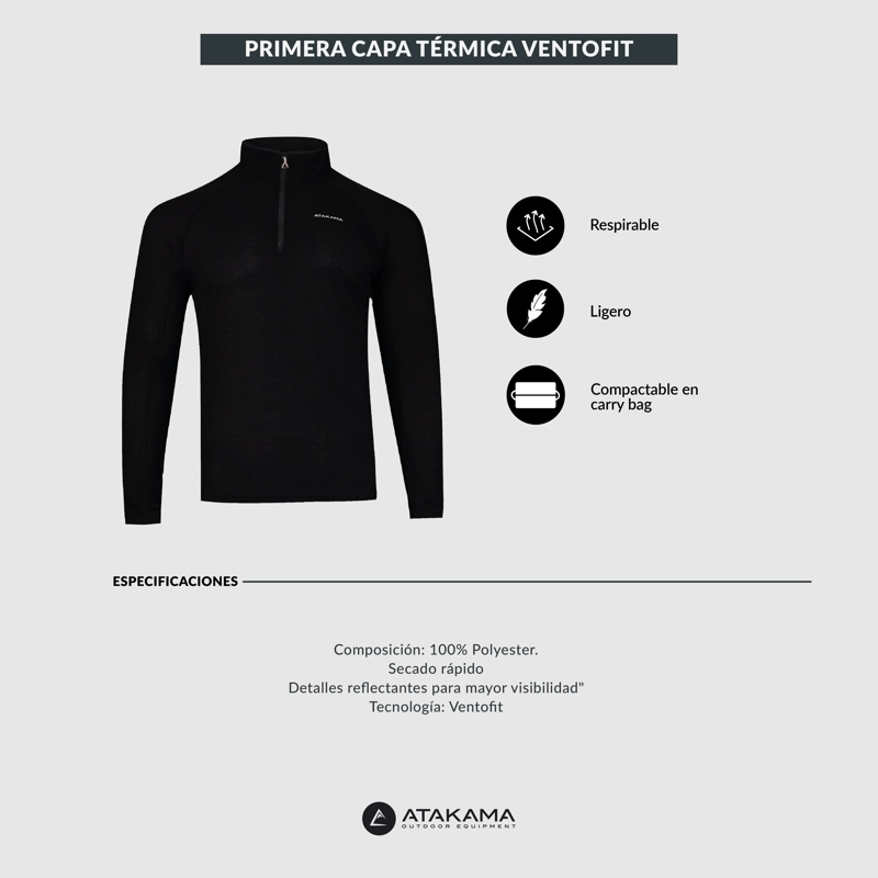 PRIMERA CAPA TERMICA HOMBRE VENTOFIT ATAKAMA OUTDOOR - 7