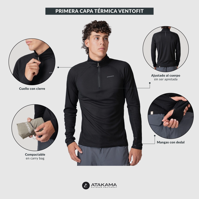PRIMERA CAPA TERMICA HOMBRE VENTOFIT ATAKAMA OUTDOOR - 8