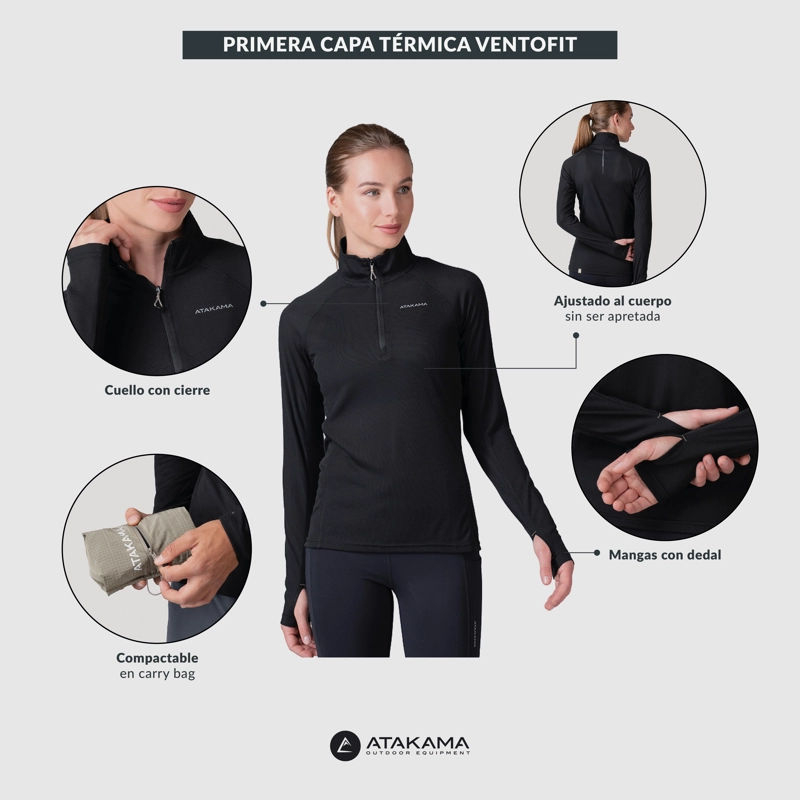 PRIMERA CAPA TERMICA MUJER VENTOFIT ATAKAMA OUTDOOR - 8