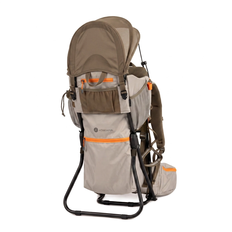 MOCHILA PORTABEBE LEONERA CAFE  BEIGE ATAKAMA OUTDOOR - 2