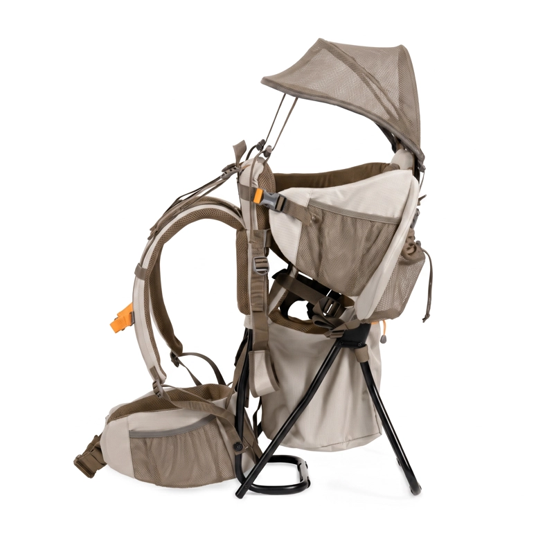 MOCHILA PORTABEBE LEONERA CAFE  BEIGE ATAKAMA OUTDOOR - 3