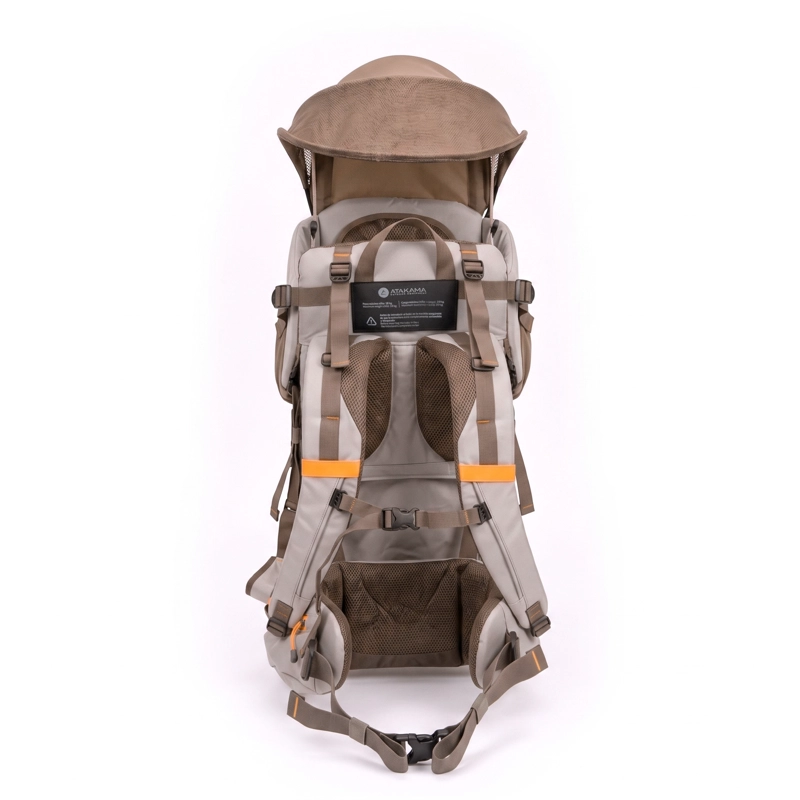 MOCHILA PORTABEBE LEONERA CAFE  BEIGE ATAKAMA OUTDOOR - 4
