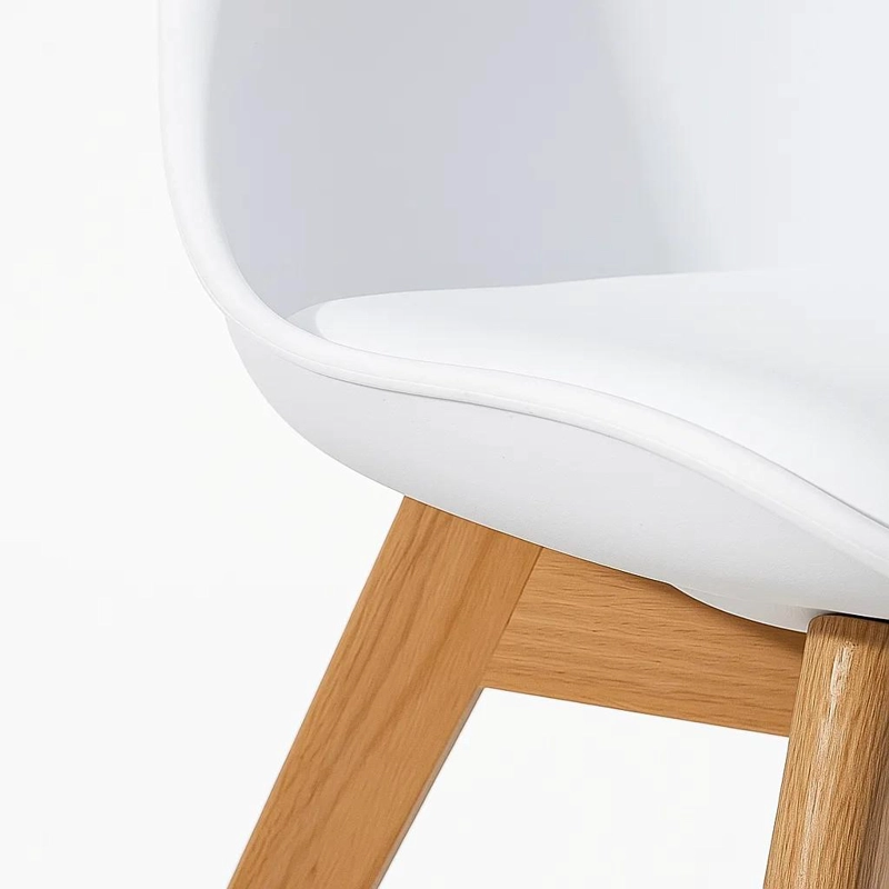 SILLA TULIP ACOLCHADA - BLANCA - 6