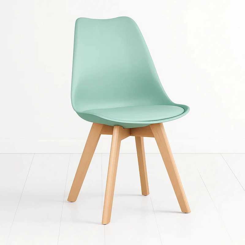 SILLA TULIP ACOLCHADA - MENTA - 1