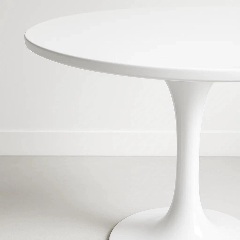 MESA COMEDOR KLIK MUEBLES TULIP 80CM BLANCO ACERO - 6