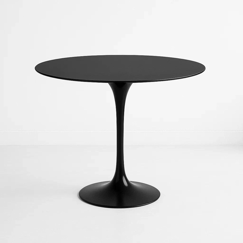 MESA COMEDOR KLIK MUEBLES TULIP 80CM NEGRO ACERO - 1