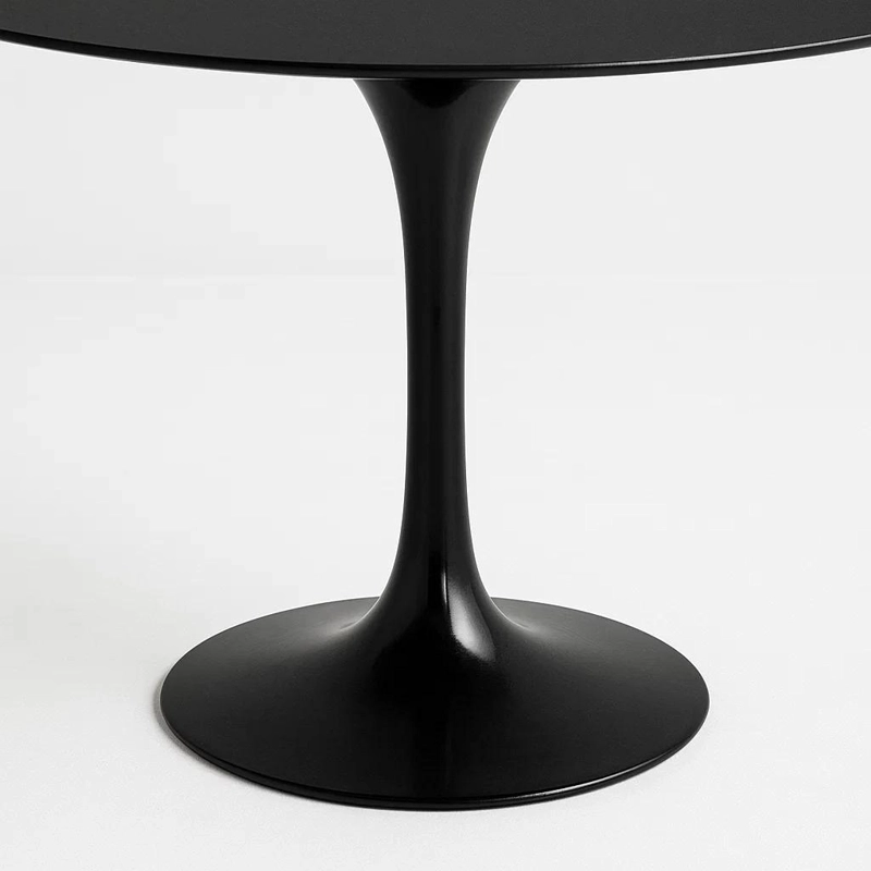 MESA COMEDOR KLIK MUEBLES TULIP 80CM NEGRO ACERO - 6
