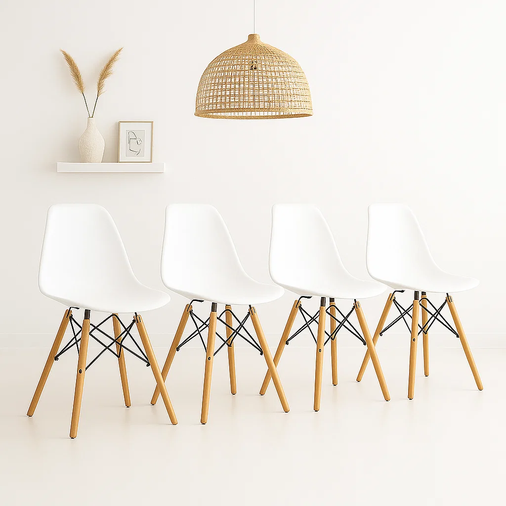 PACK DE 4 SILLAS EAMES BLANCAS - 2
