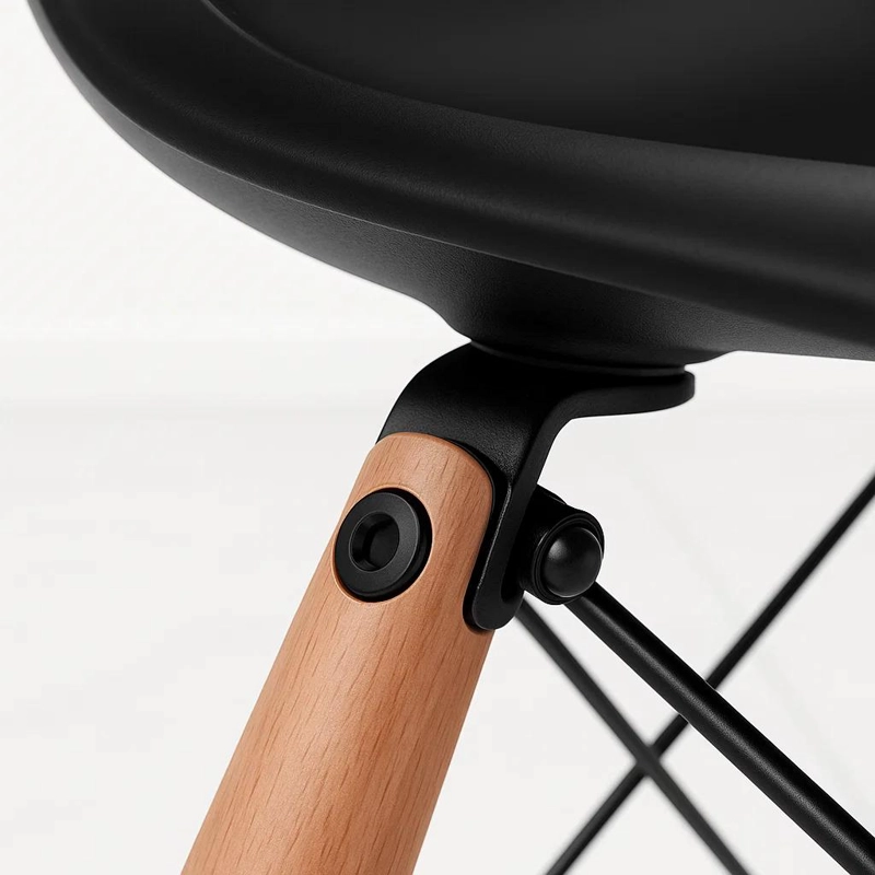 PACK DE 4 SILLAS EAMES EN COLOR NEGRO - 6